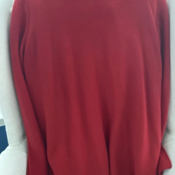 Talbots Open Front Cardigan Size X (Extra Large) Pretty Red Sweater - Picture 3 of 5